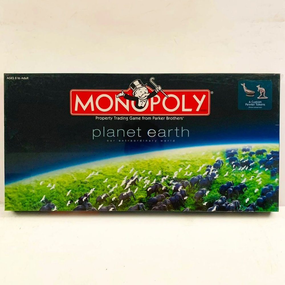 Vintage Monopoly Planet Earth Edition "Our Extraordinary World" 2008 New Sealed